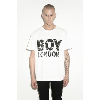 BOY London 板紋白色T-Shirt