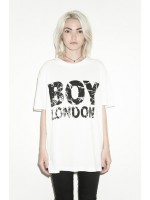 BOY London 板紋白色T-Shirt