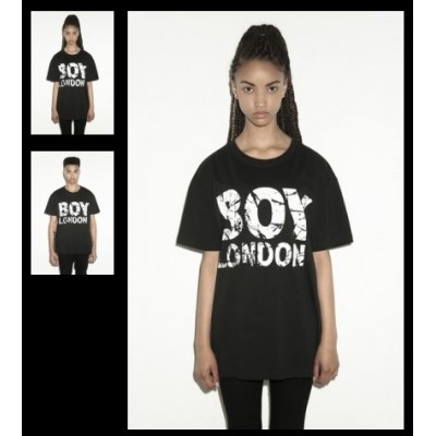 BOY London 板紋黑色T-Shirt