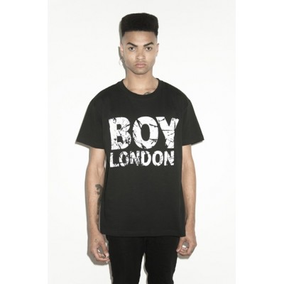 BOY London 板紋黑色T-Shirt